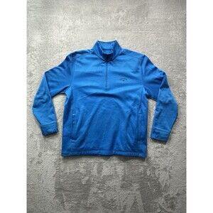 Callaway Sweatshirt Mens Large Blue 1/4 Zip Performance Pullover Golf Sweater